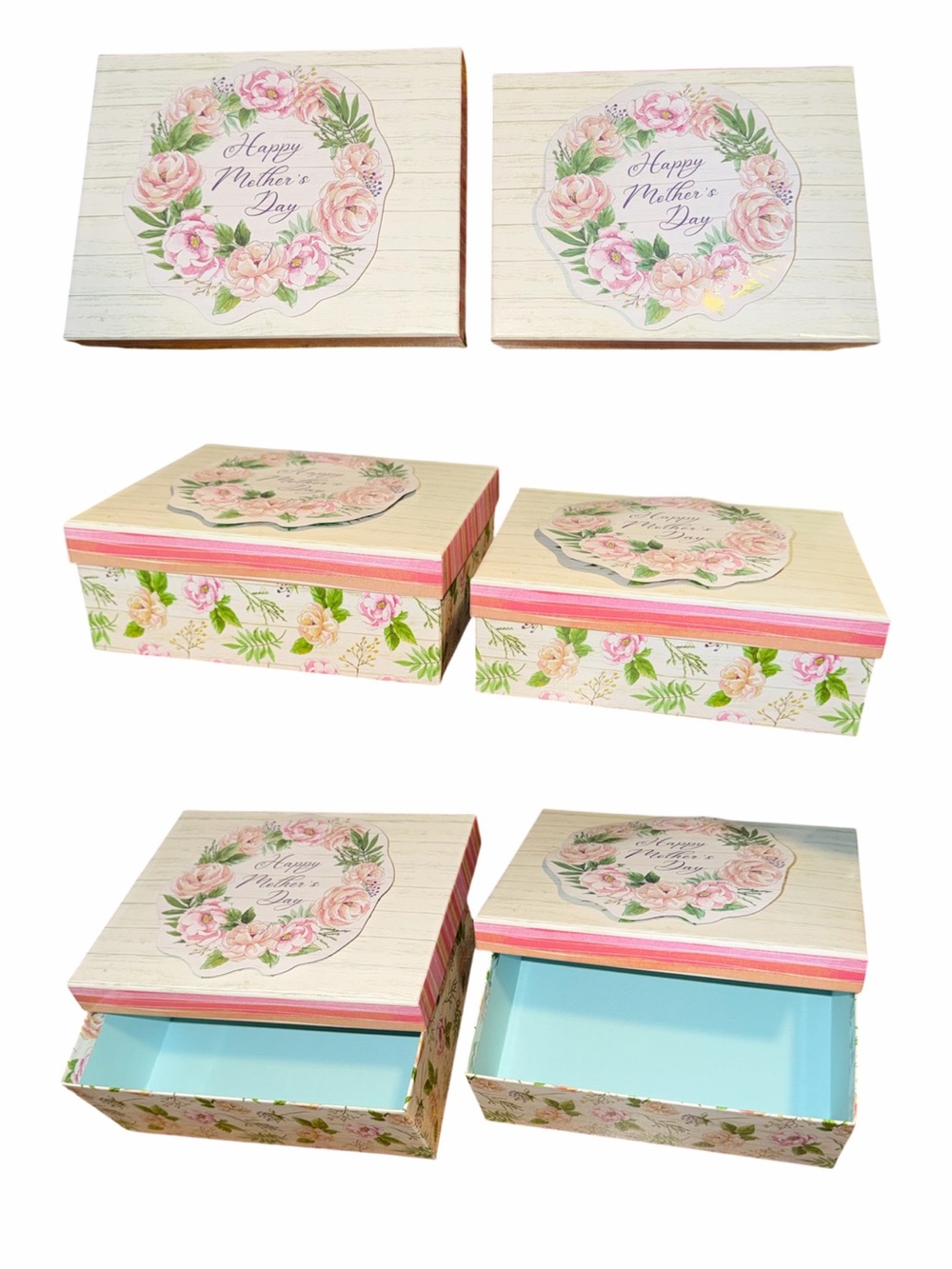 Floral 'Happy Mother's Day' Decorative Keepsake or Gift Boxes